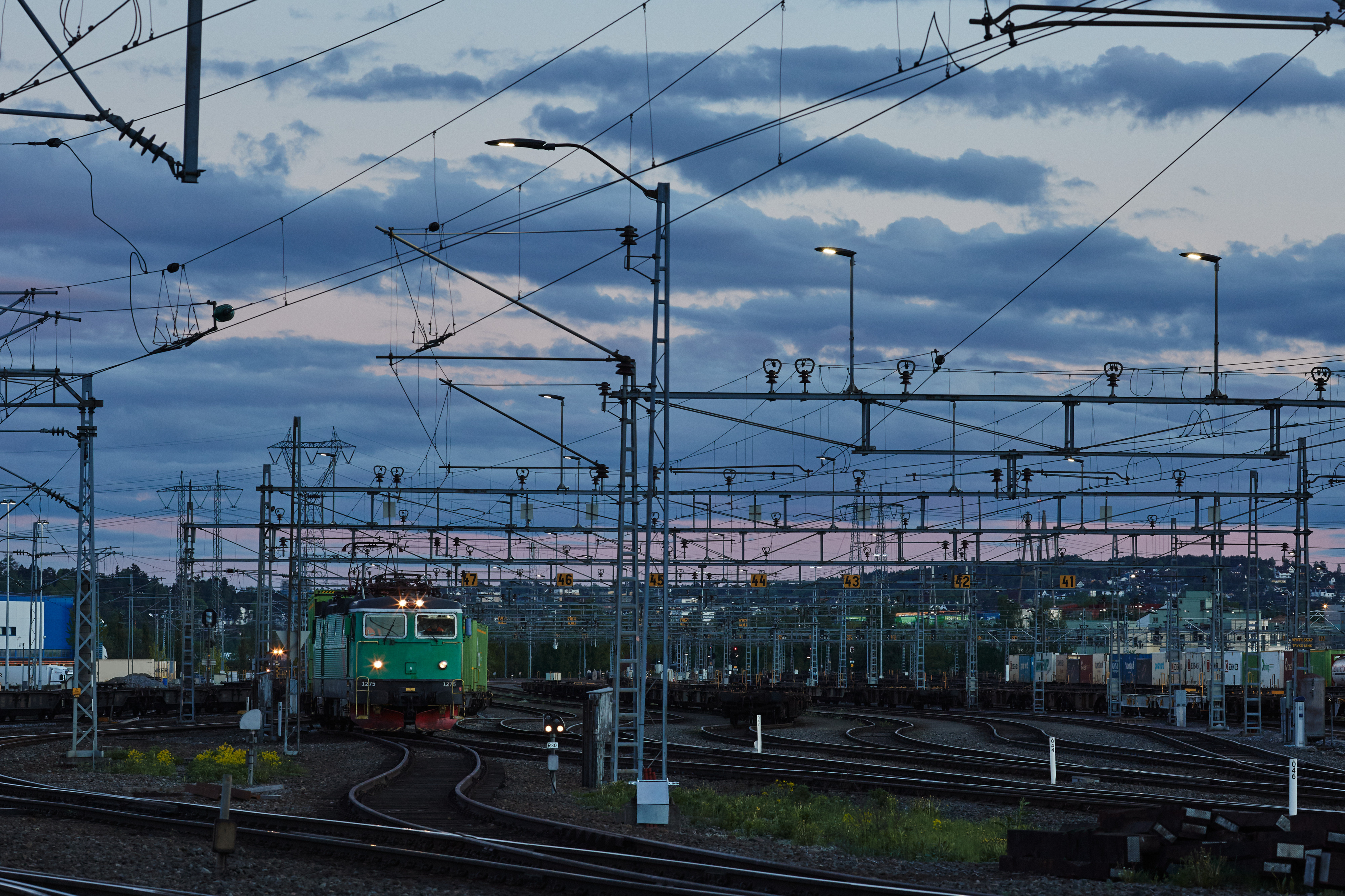 Schienensystem im Terminal